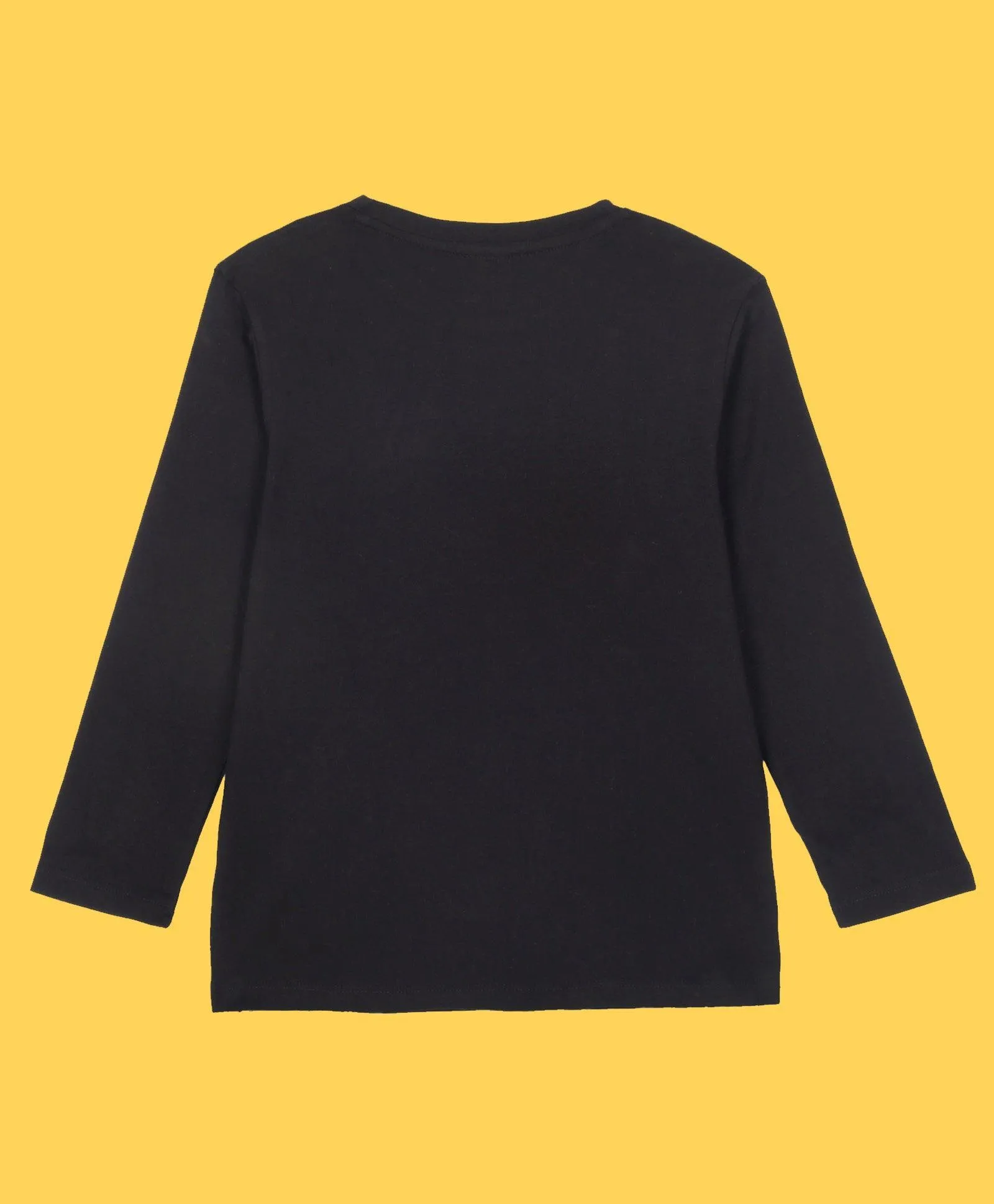 NO SELFIES BOYS LONG SLEEVE T-SHIRT - BLACK
