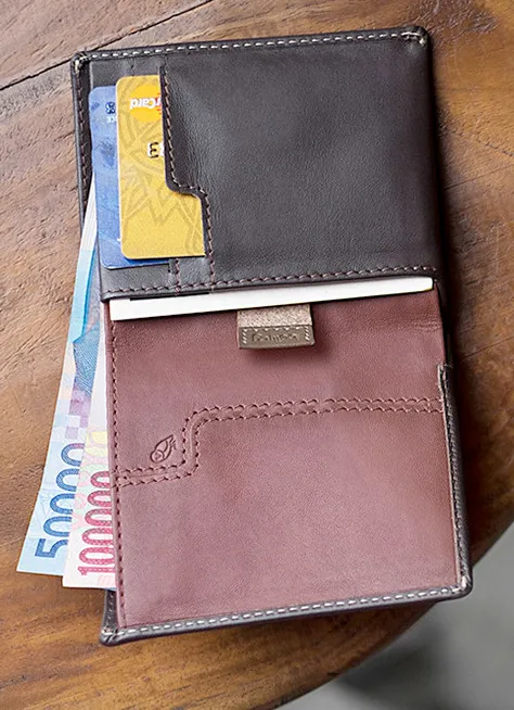 Note Sleeve Wallet- Charcoal
