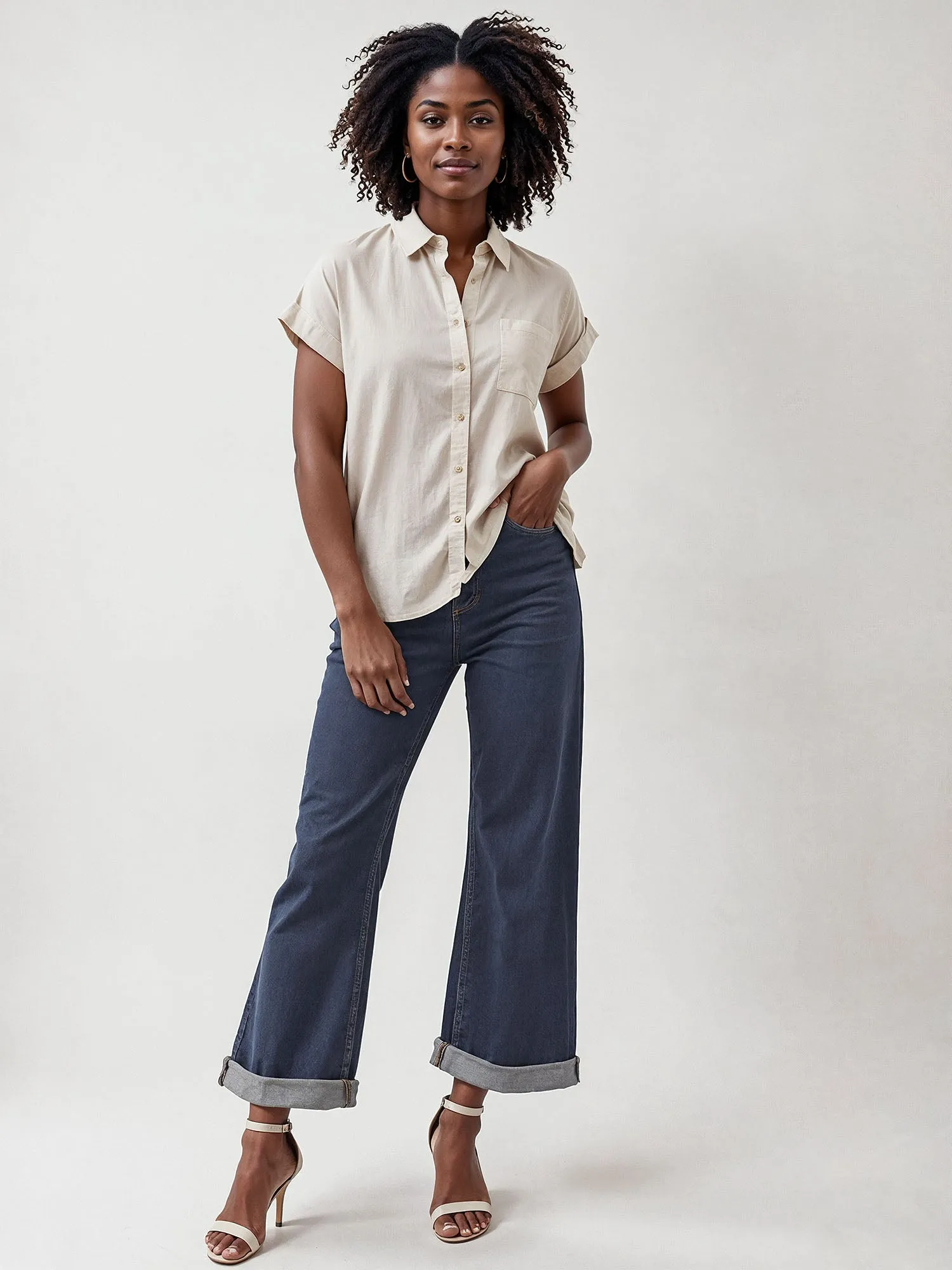One Pocket Button Down Shirt