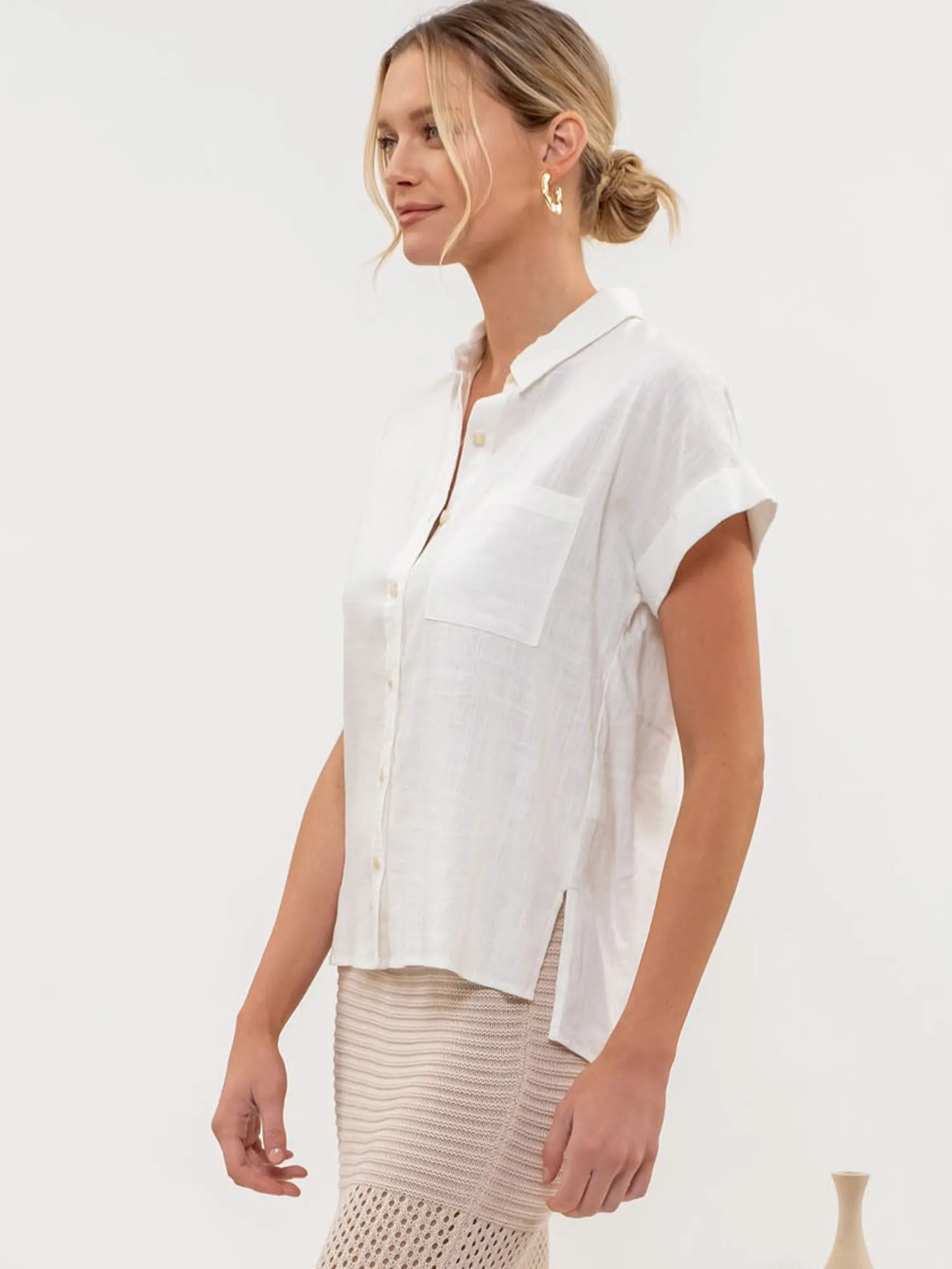 One Pocket Button Down Shirt