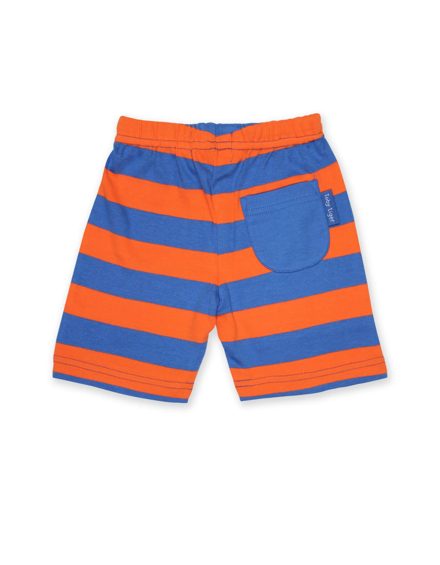 Orange and Blue Stripe Shorts