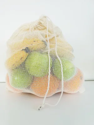 Organic Cotton Mesh Bag - 5 Pack