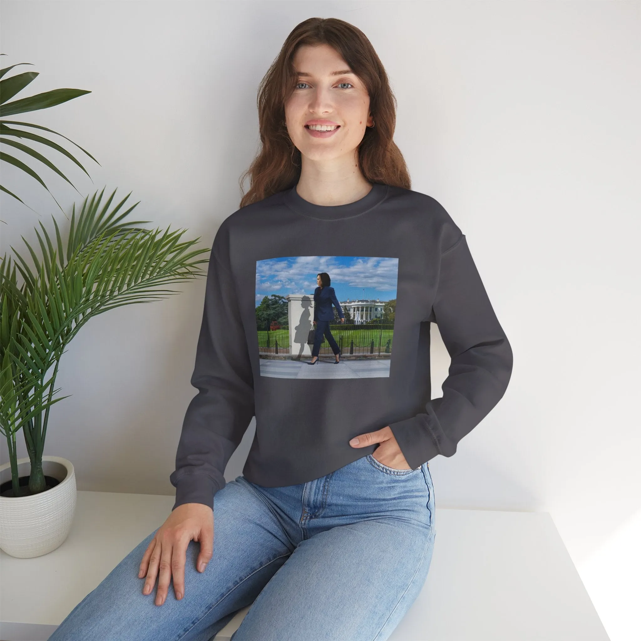 Original "That Little Girl Was Me" Ruby Bridges & Kamala Harris Unisex Heavy Blend Crewneck Sweatshirt, White House, POTUS, Election 2024