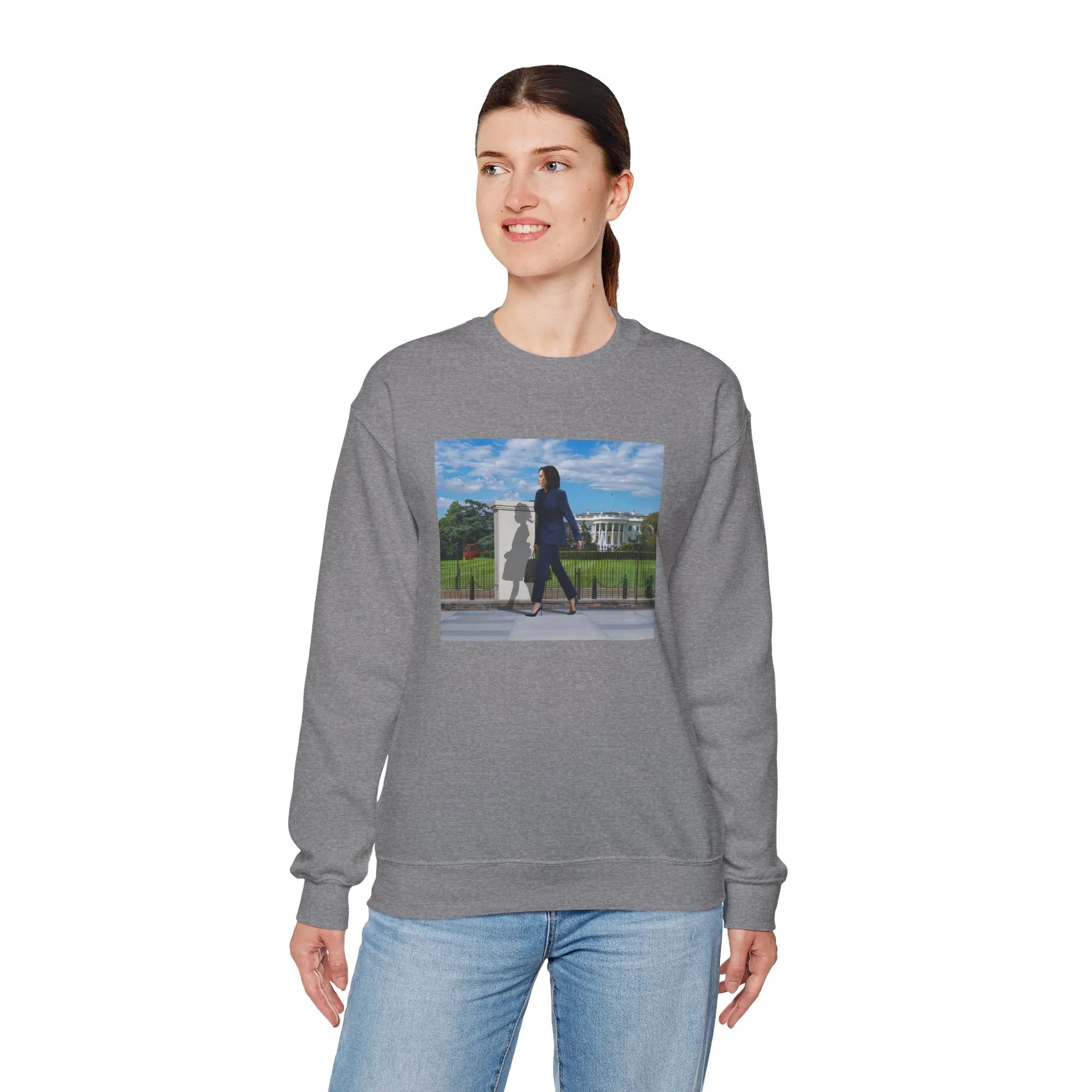 Original "That Little Girl Was Me" Ruby Bridges & Kamala Harris Unisex Heavy Blend Crewneck Sweatshirt, White House, POTUS, Election 2024