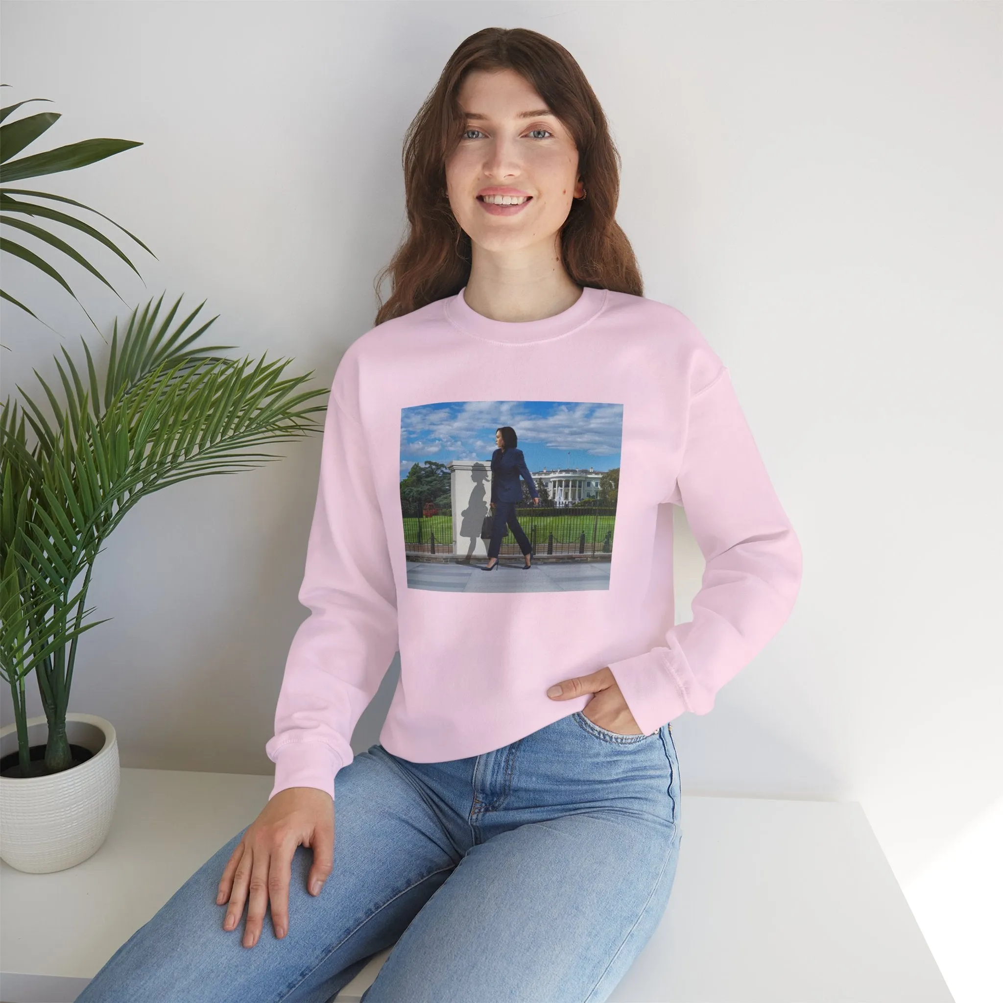 Original "That Little Girl Was Me" Ruby Bridges & Kamala Harris Unisex Heavy Blend Crewneck Sweatshirt, White House, POTUS, Election 2024