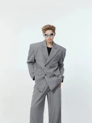 Oversized Double-breasted Suit