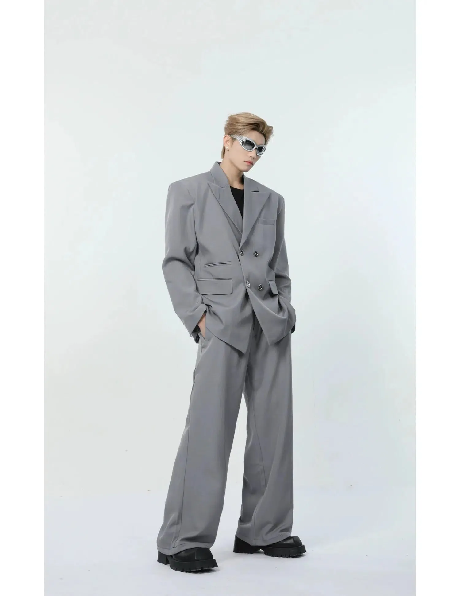 Oversized Double-breasted Suit