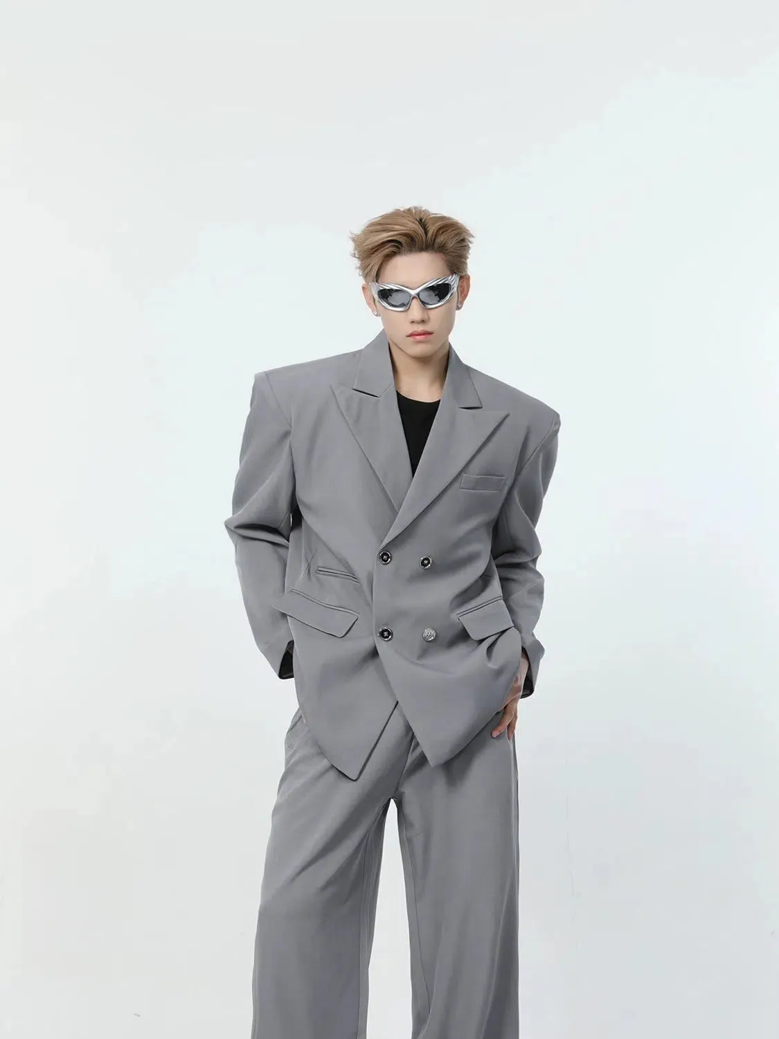 Oversized Double-breasted Suit