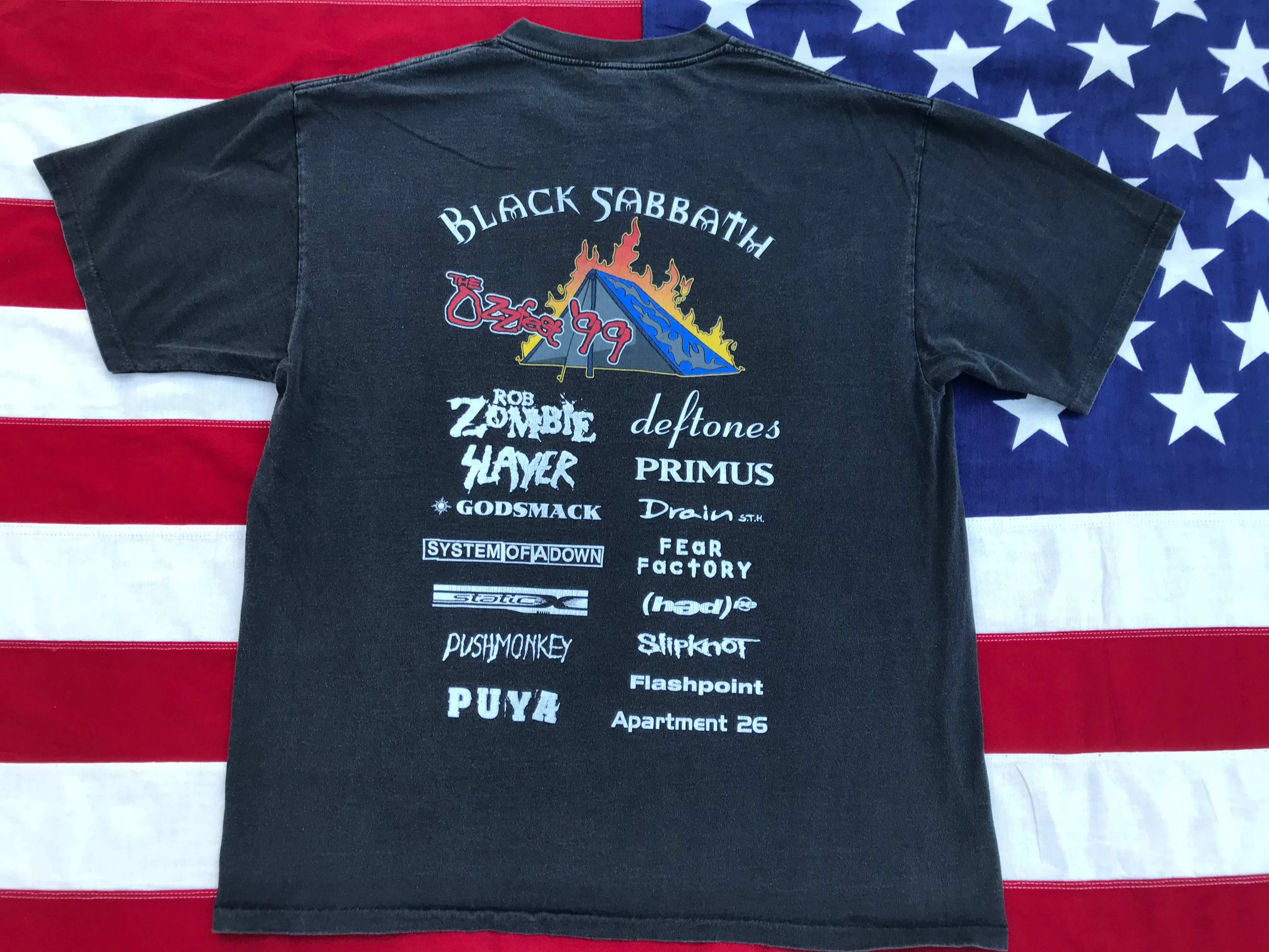OZZY Osborne THE OZZFEST ‘99 Original Vintage Rock T-Shirt by Oneita USA