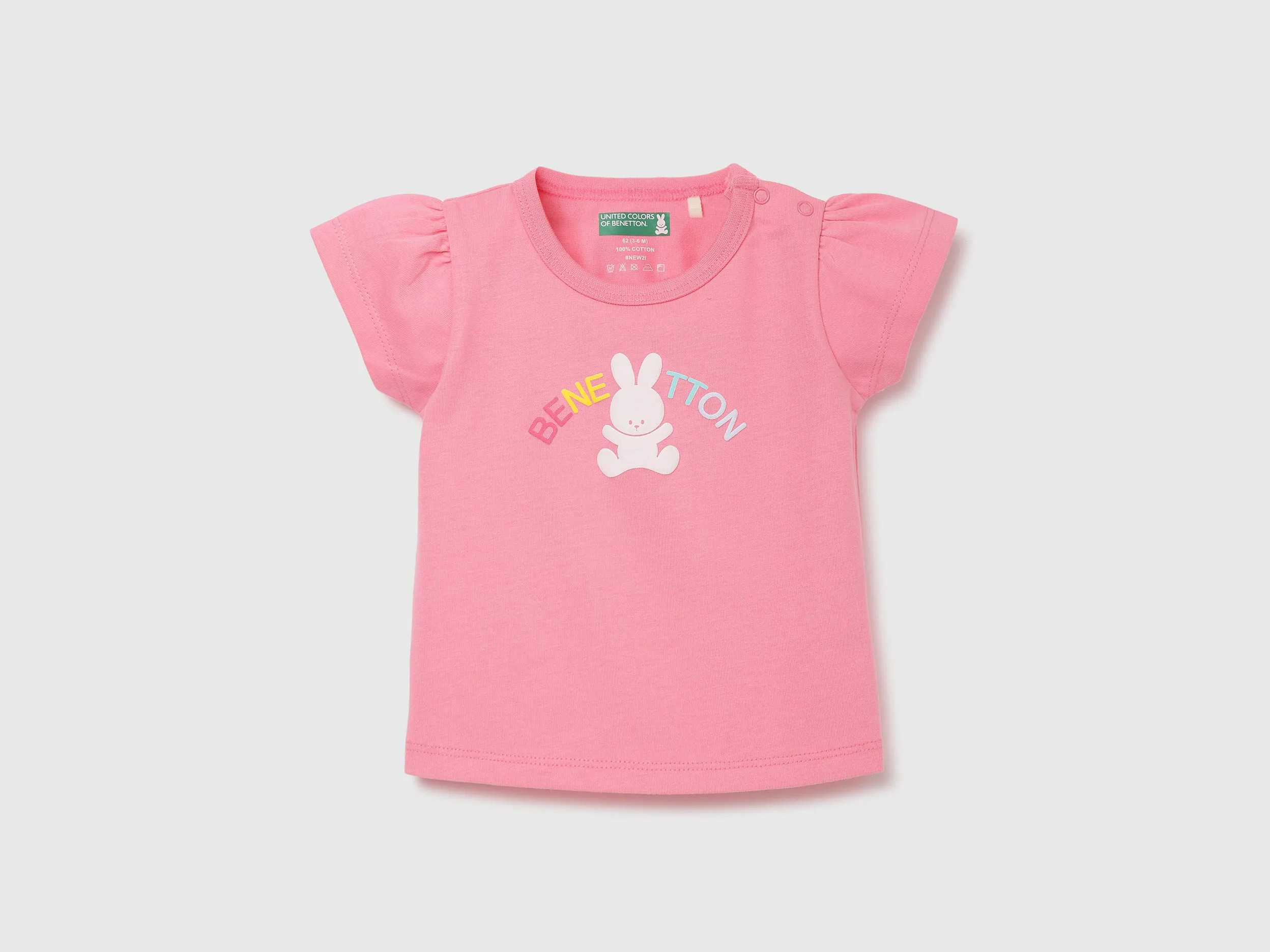 Pack of 2 Regular Fit Round Neck Printed Baby T-Shirts