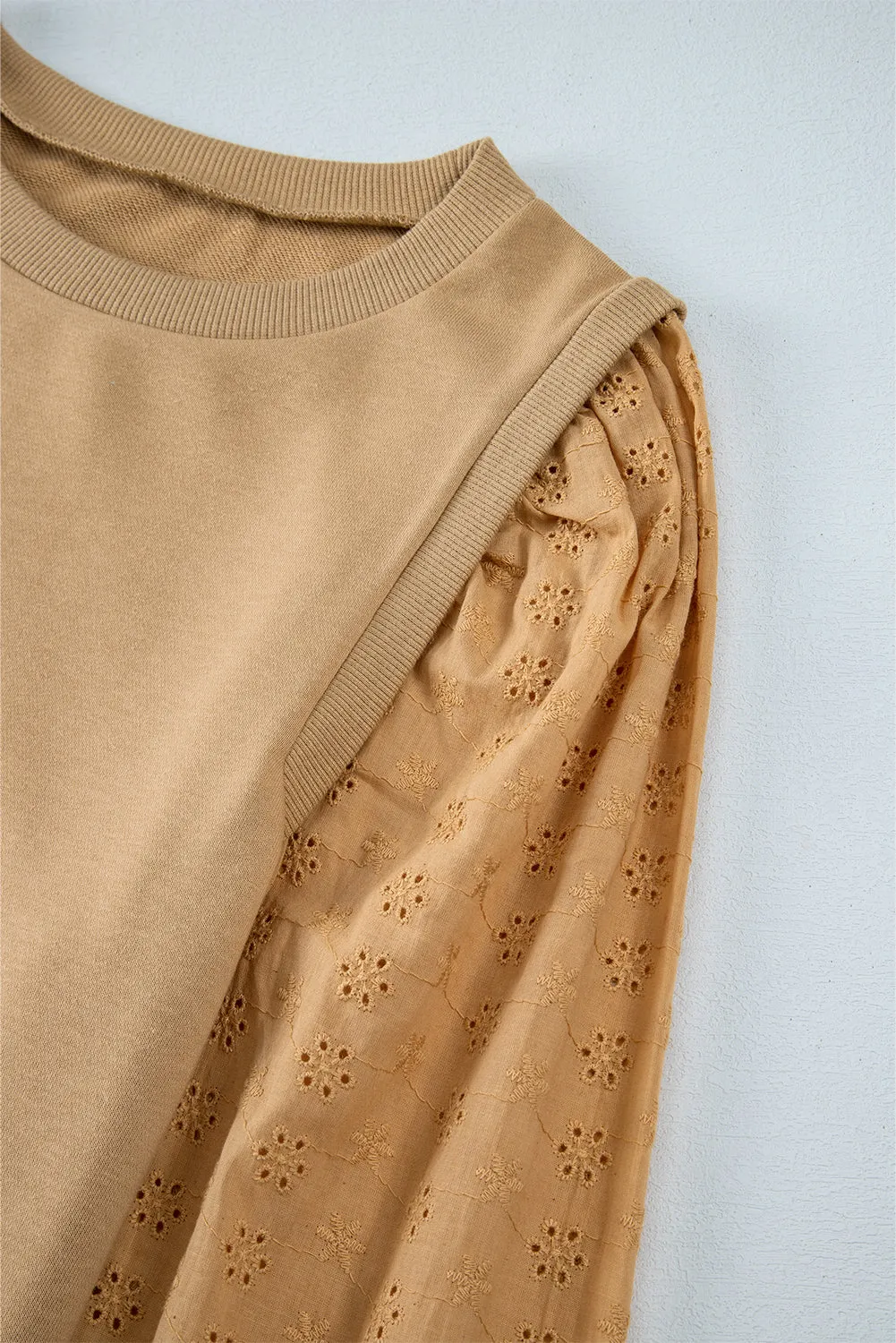 Patchwork Round Neck Sweatshirt