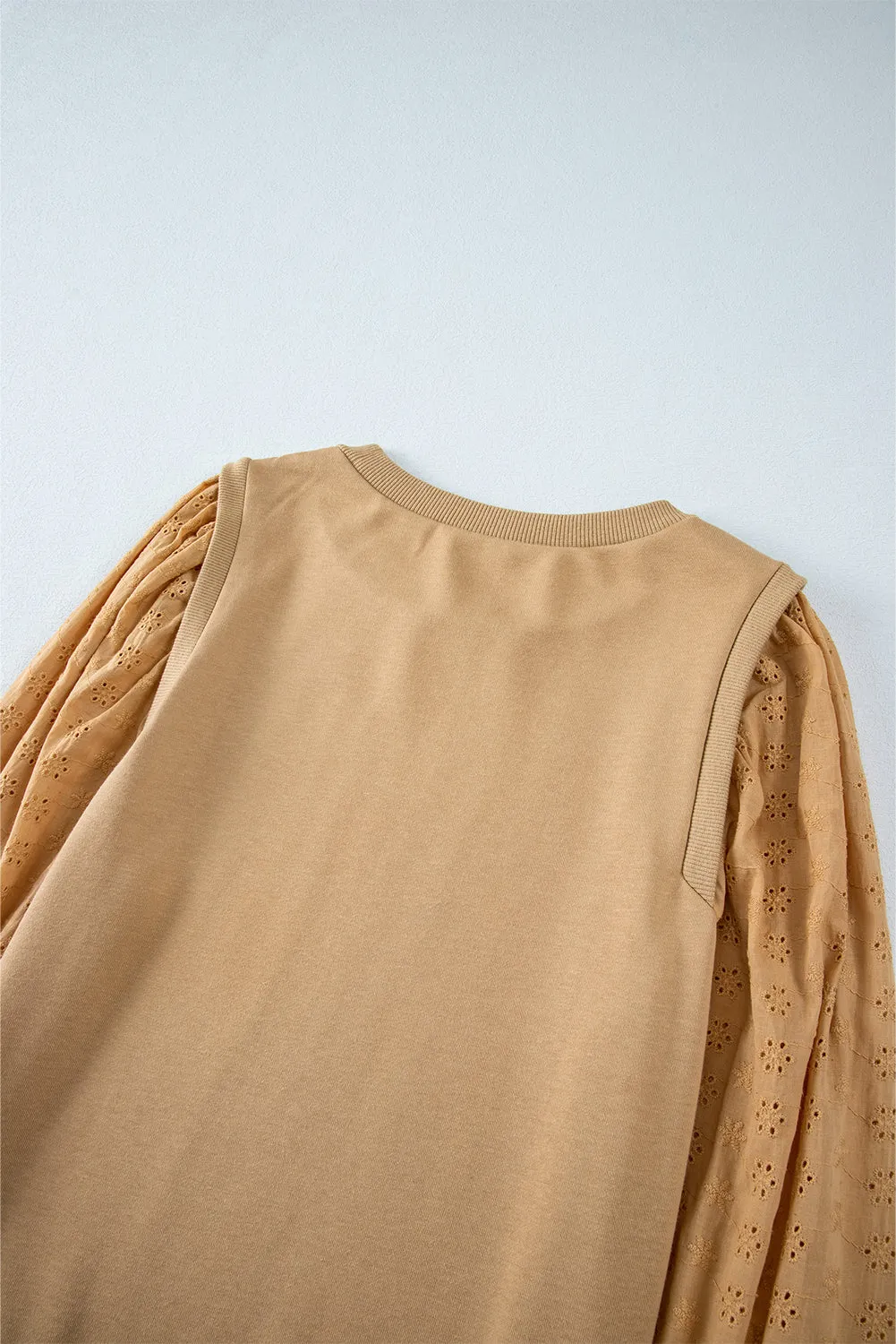 Patchwork Round Neck Sweatshirt