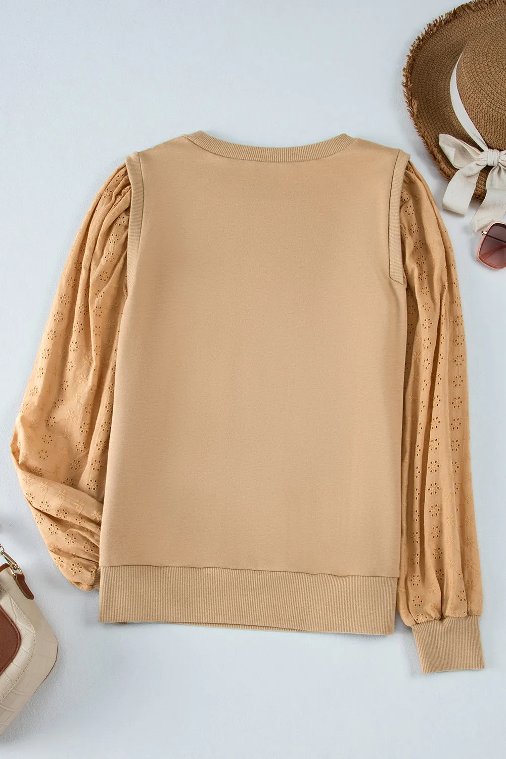 Patchwork Round Neck Sweatshirt