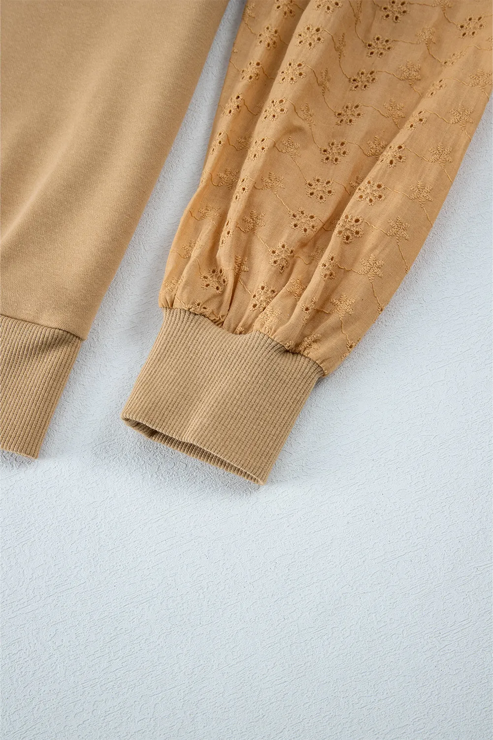 Patchwork Round Neck Sweatshirt