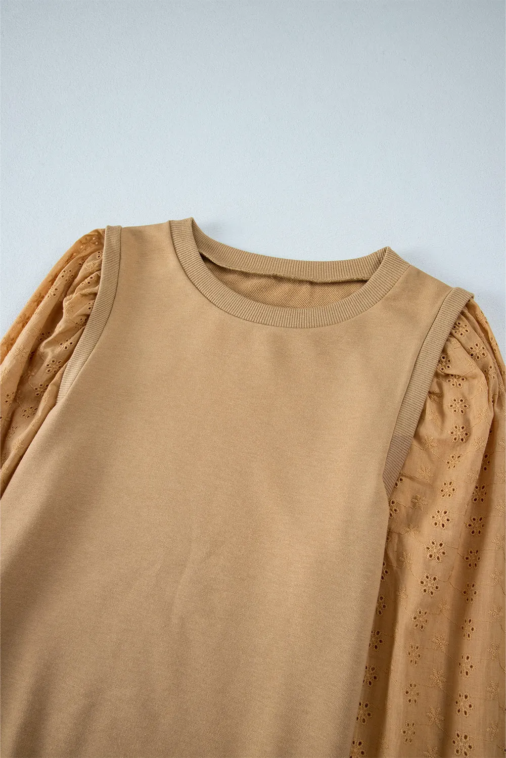 Patchwork Round Neck Sweatshirt