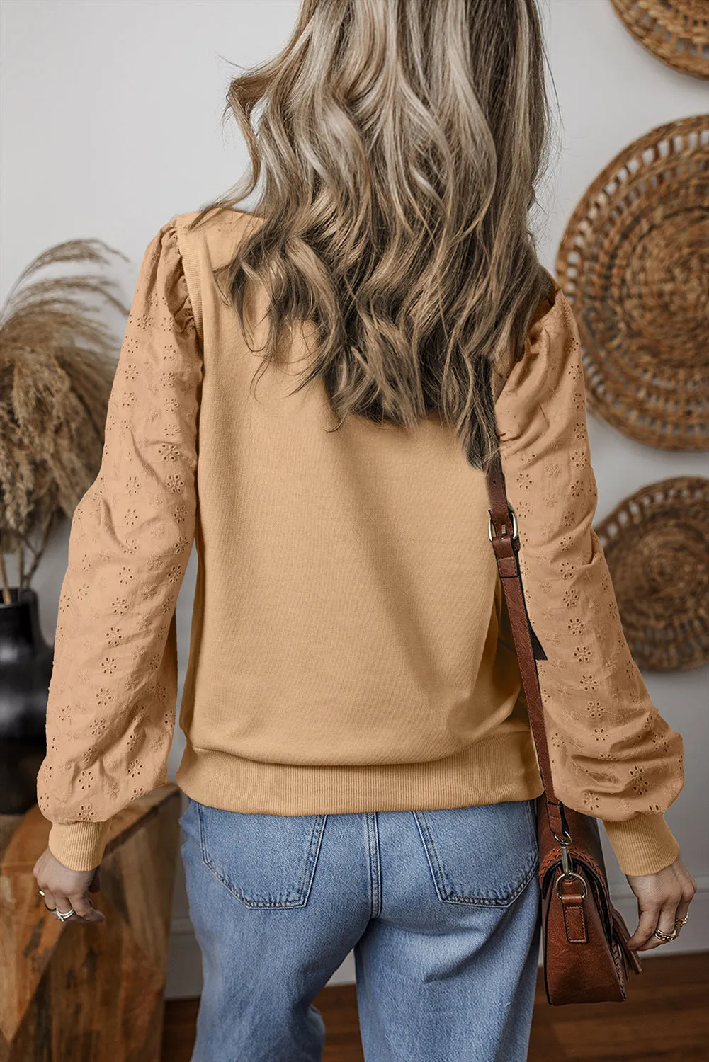Patchwork Round Neck Sweatshirt