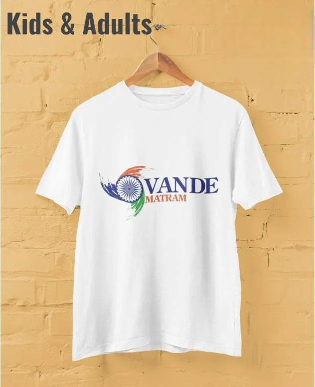Patriotic Theme White T-shirts for Adult & Kids