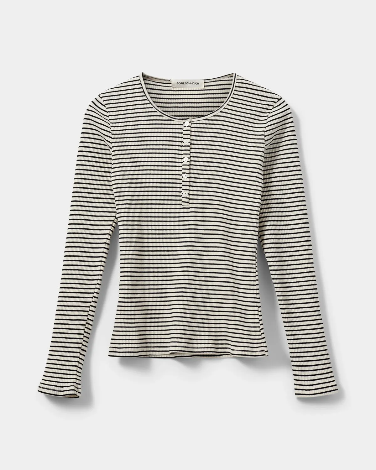 PAXSW T-SHIRT LONG SLEEVE - Black striped