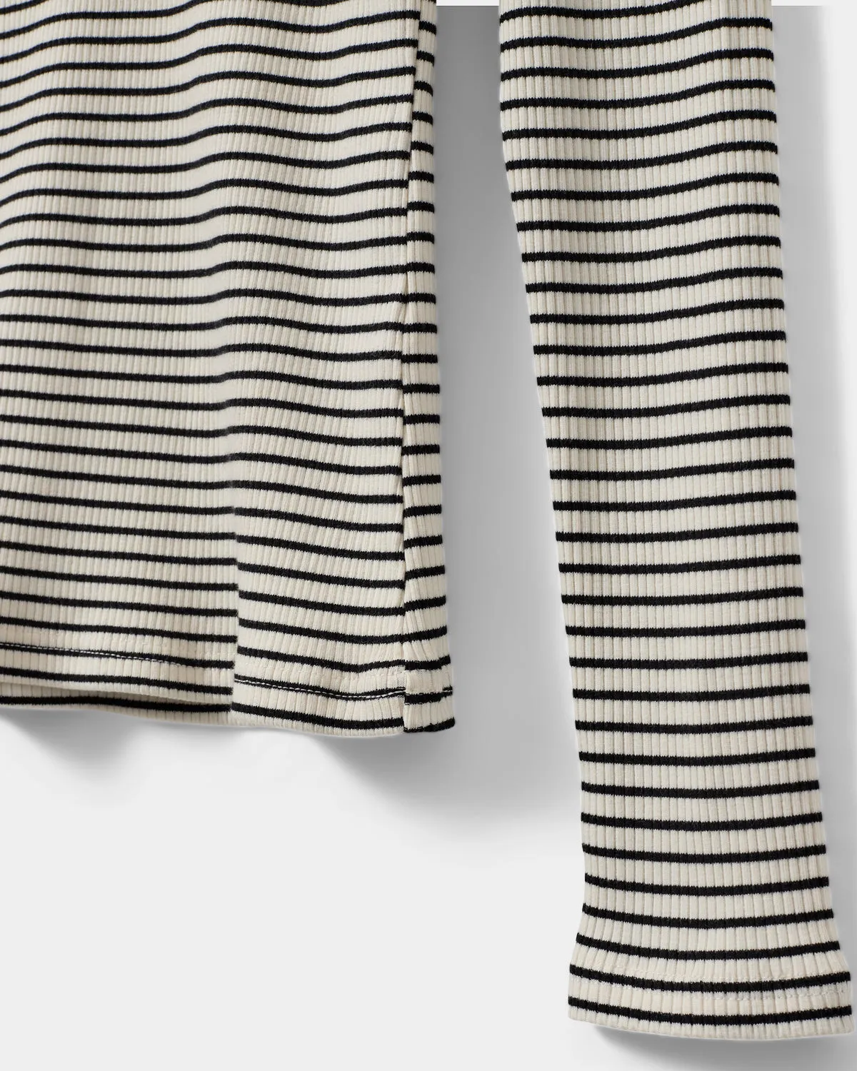 PAXSW T-SHIRT LONG SLEEVE - Black striped