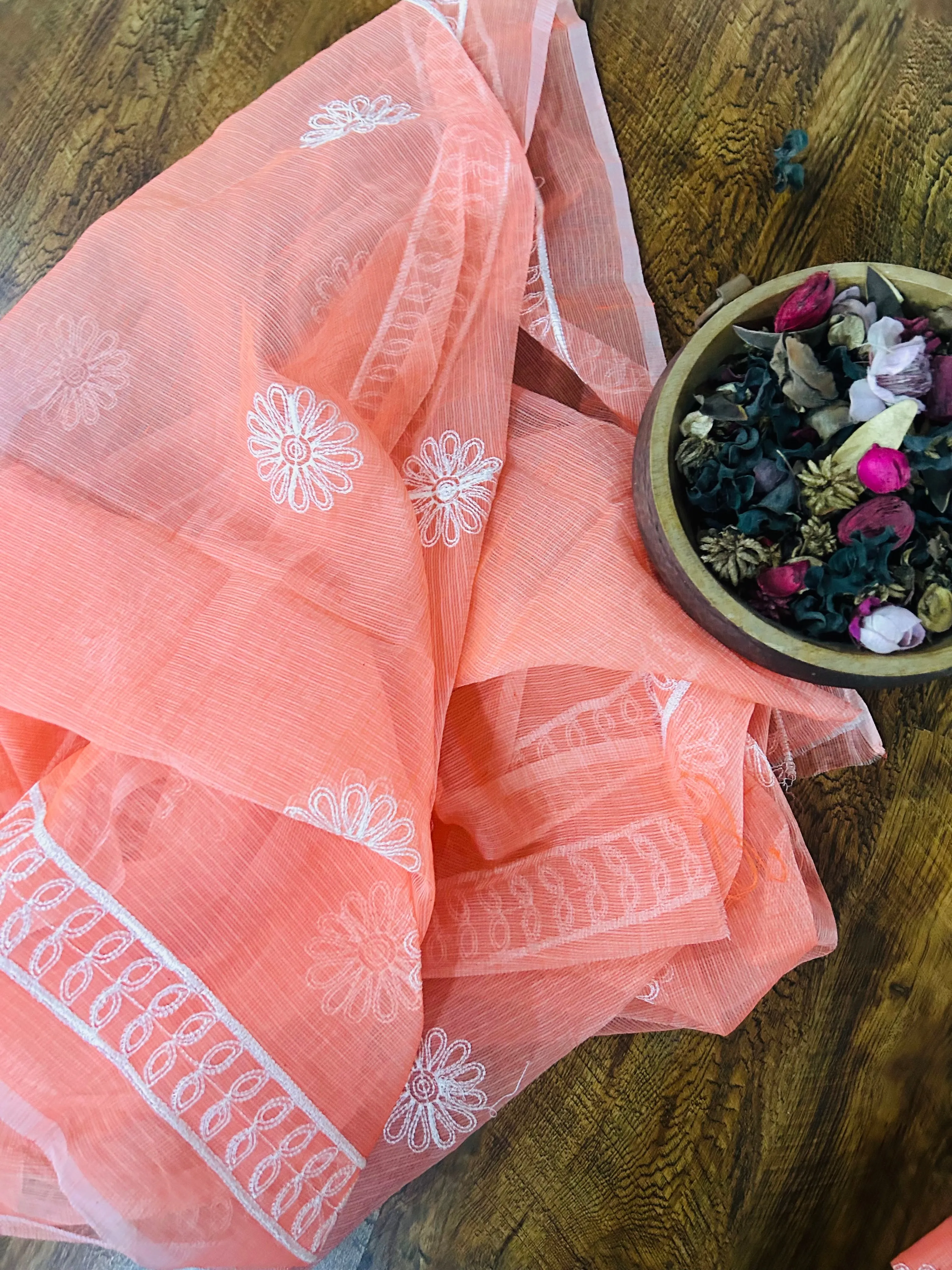 Peach orange Kota Doriya Suit
