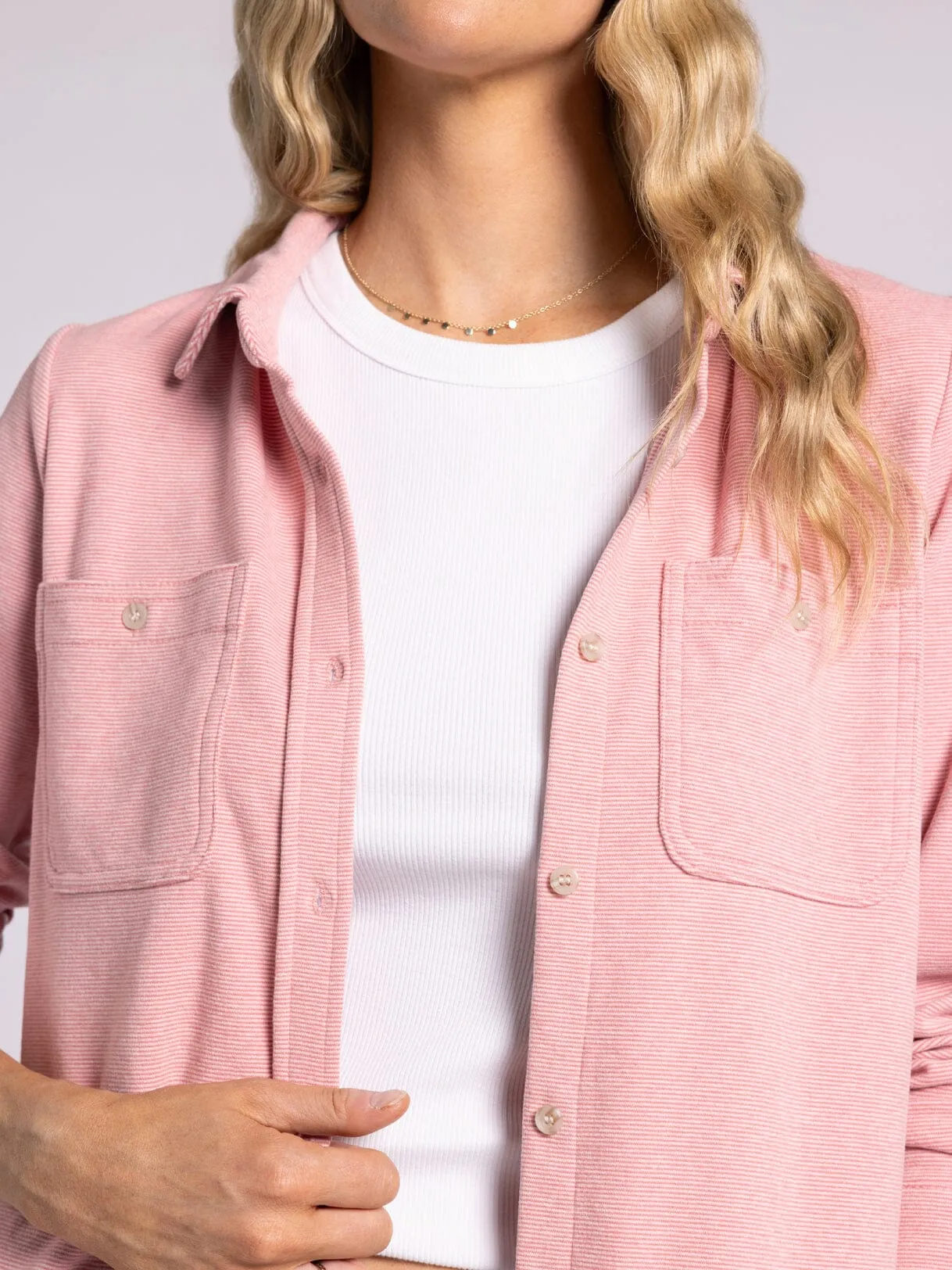 Pink Louie Shirt Jacket