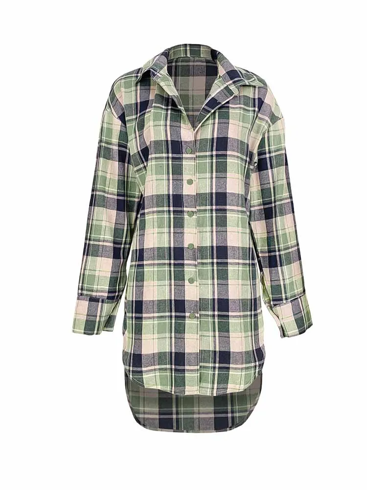 Plaid Button Down Tops