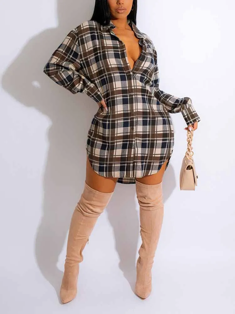 Plaid Button Down Tops