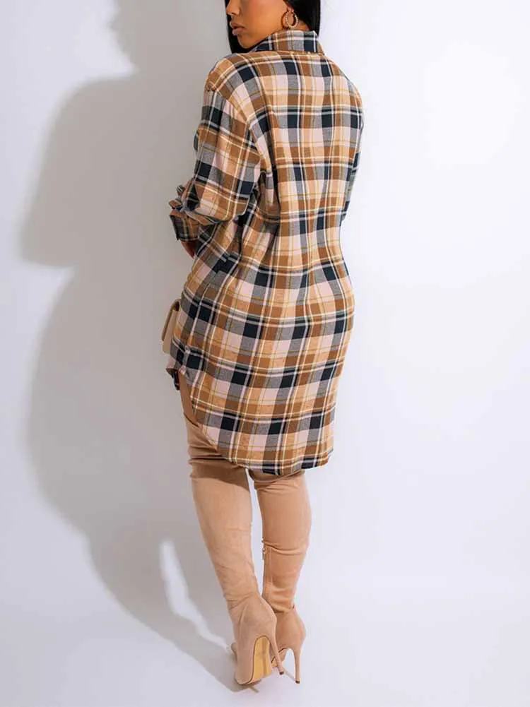 Plaid Button Down Tops