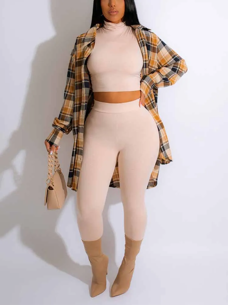 Plaid Button Down Tops
