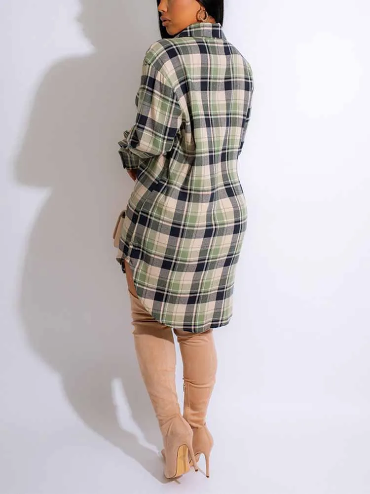 Plaid Button Down Tops