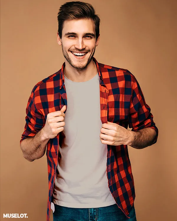 Plain grey mens t shirts