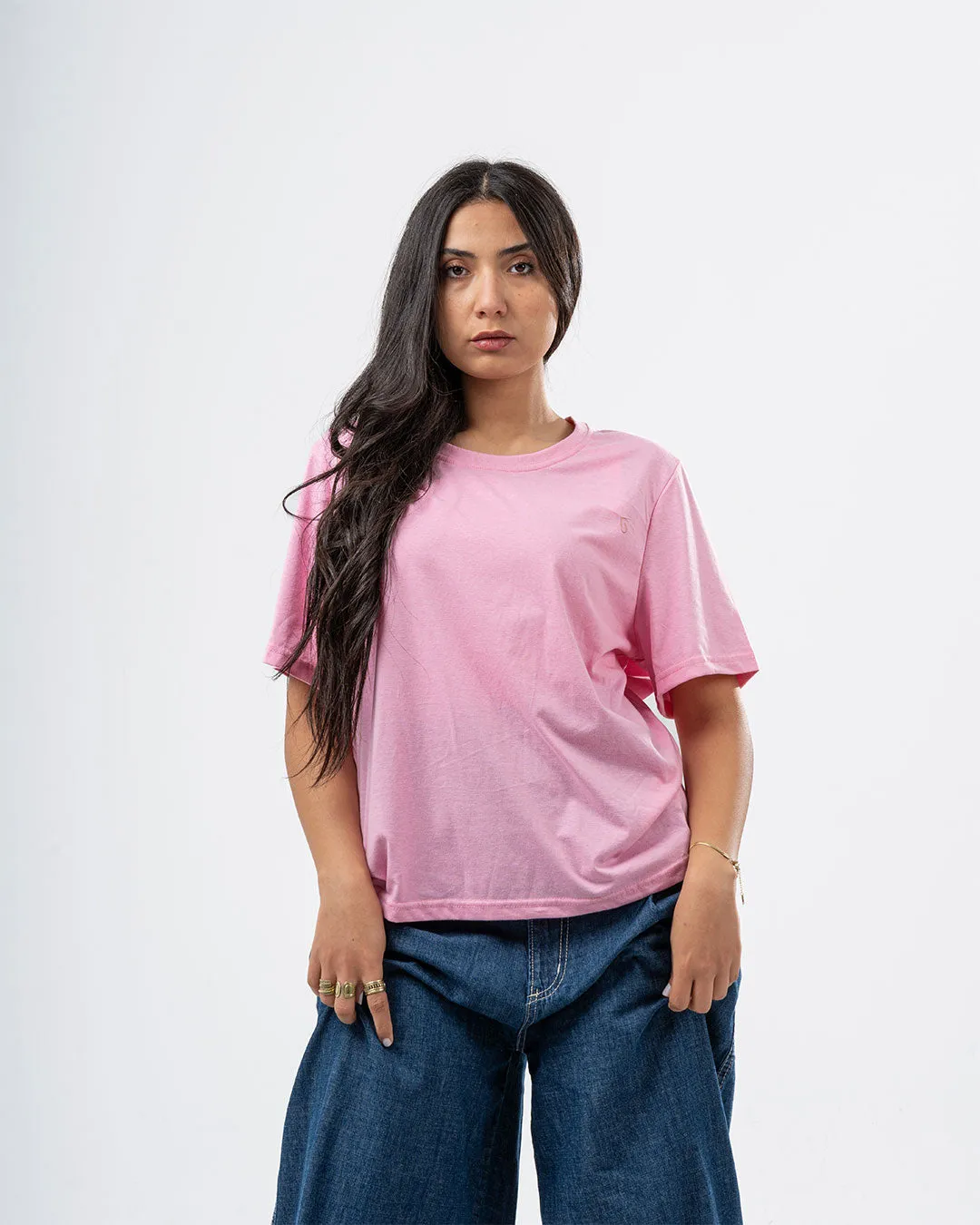 Plain Half-Slevees Women T-Shirt