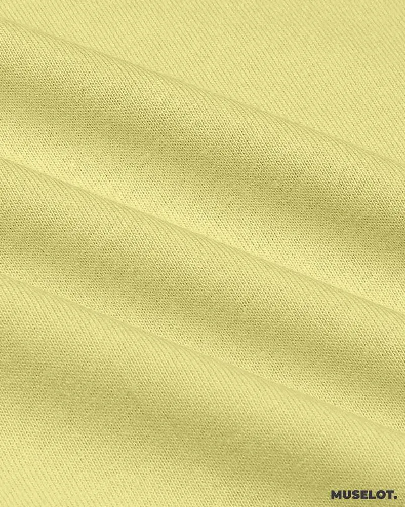 Plain mens butter yellow t shirt