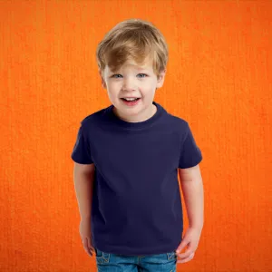 Plain Navy Blue T-Shirt for Kids