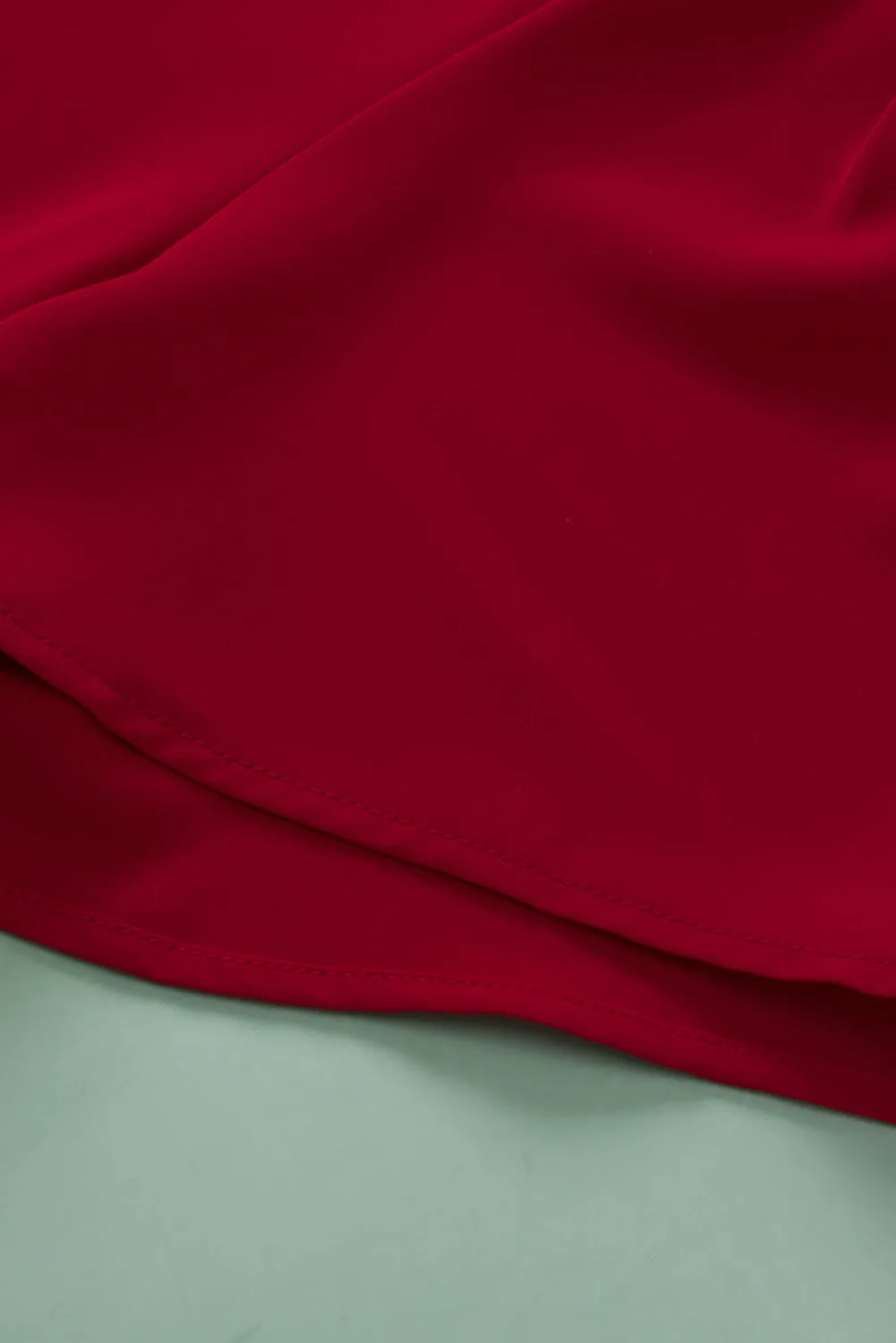 Pleated Crew Neck Plus Size T Shirt
