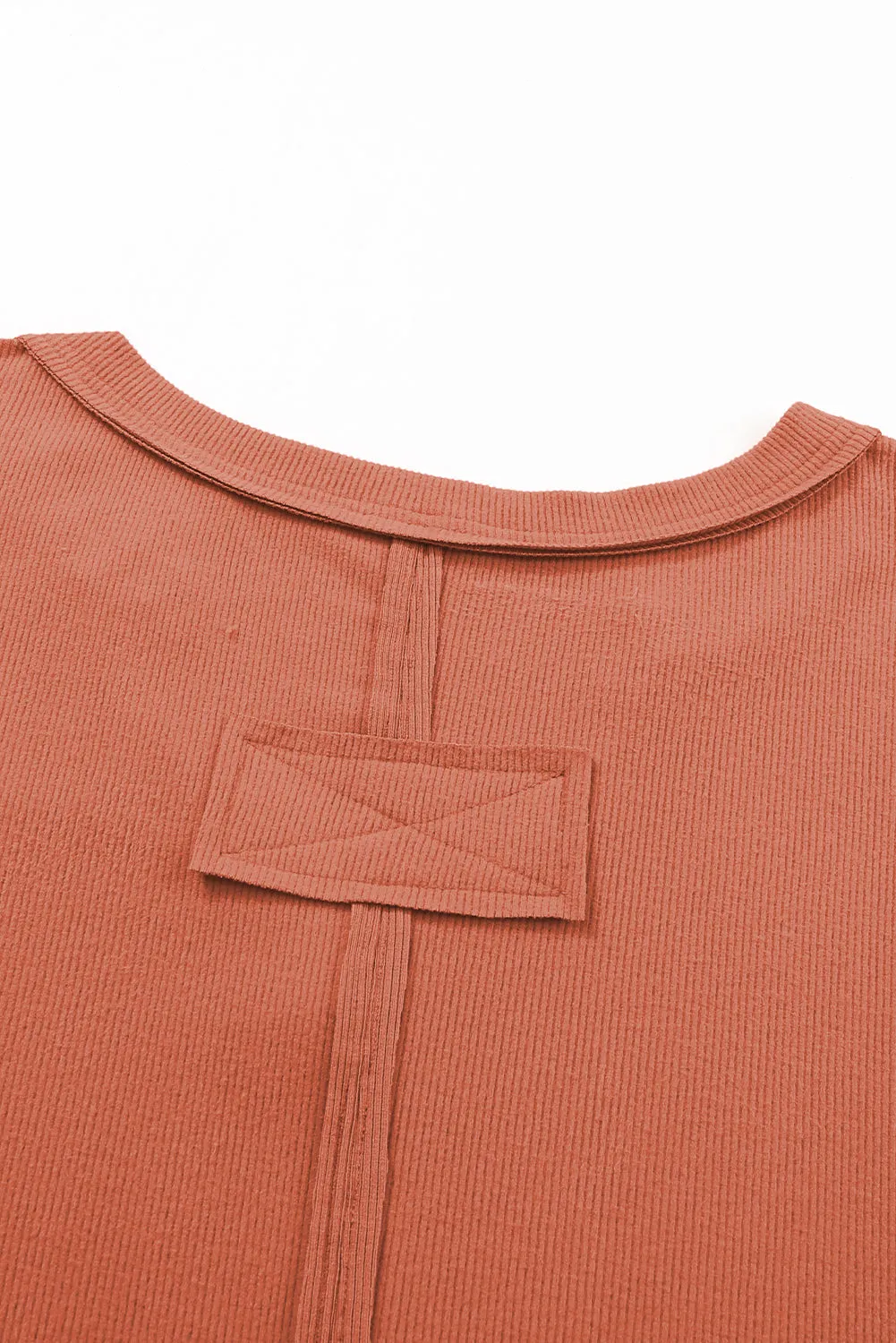 Plus Size V Neck Long Sleeve Top