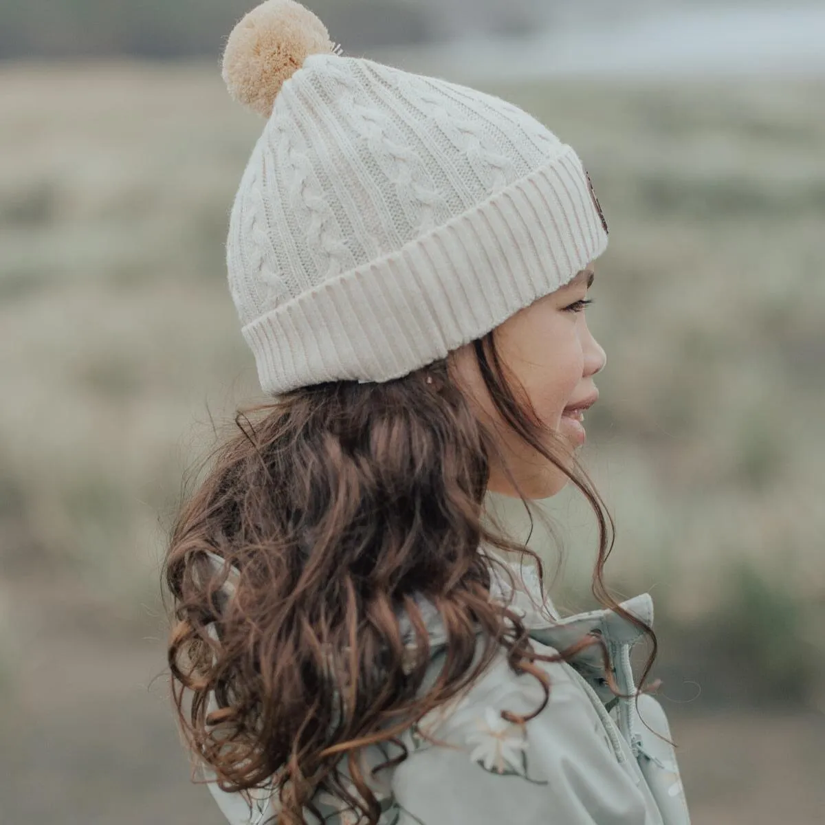Pom Pom Beanie Oatmeal