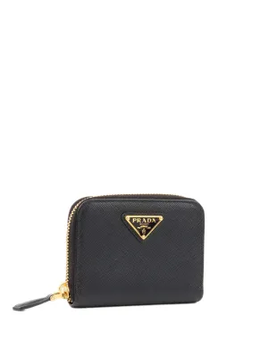 Prada Black Saffiano Leather Cardholder on Chain.