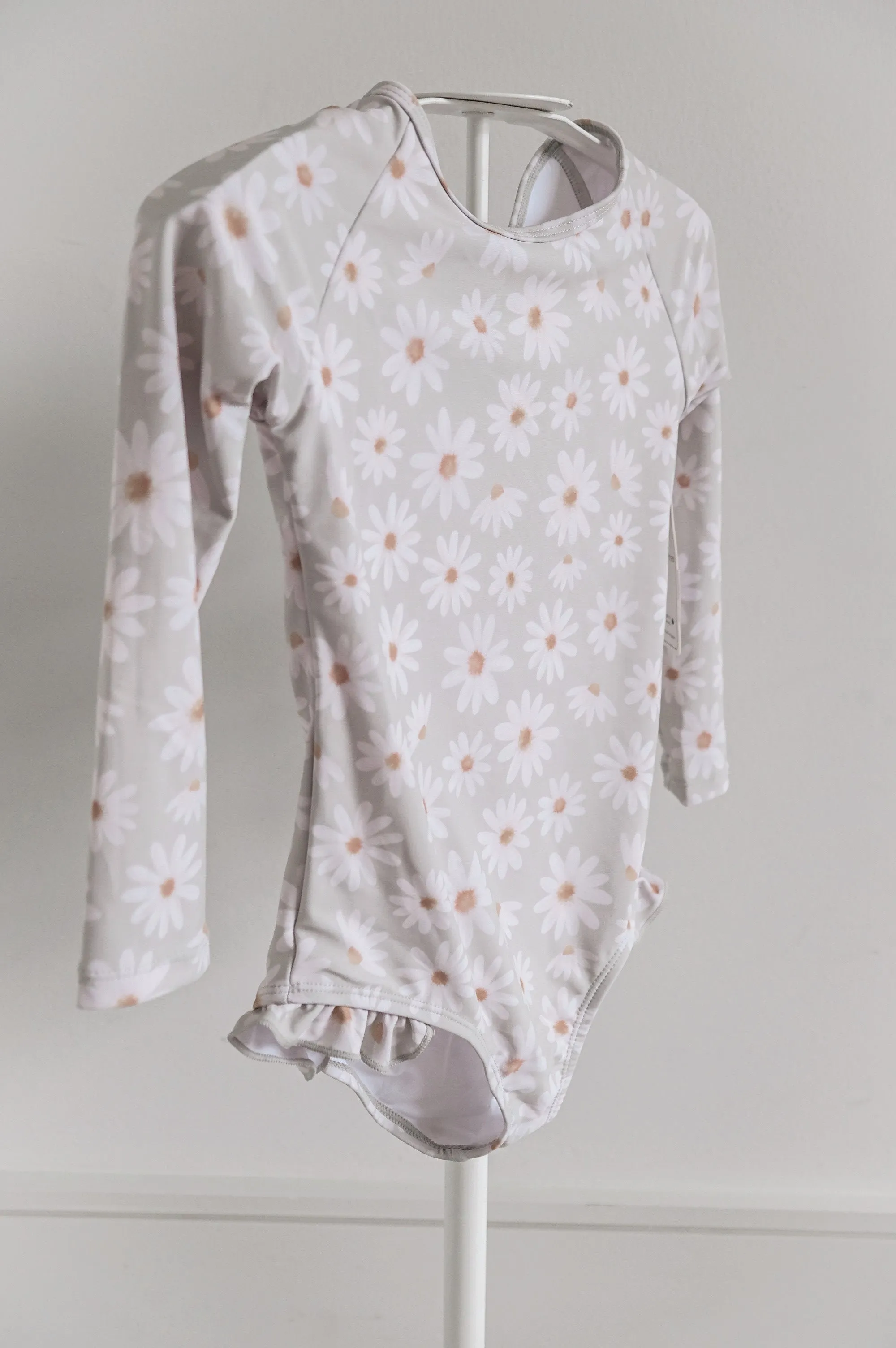 "emma" daisy children's upf50  rashguard ruffle swimsuit