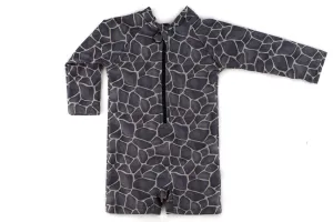"kai" giraffe print upf50  rashguard swim suit