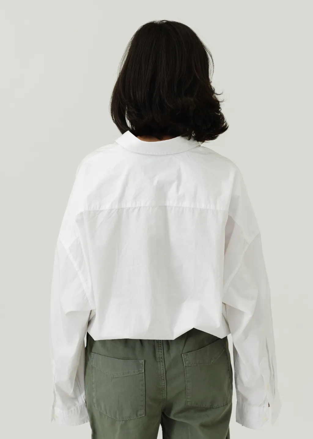 R13 Crossover Bubble Shirt in White