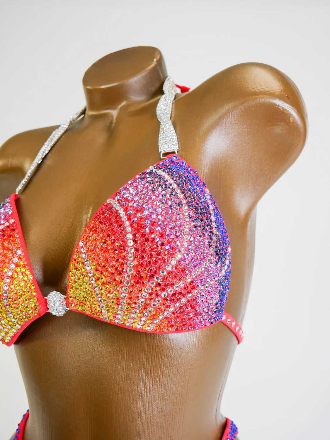 Rainbow Ombre Figure Suit