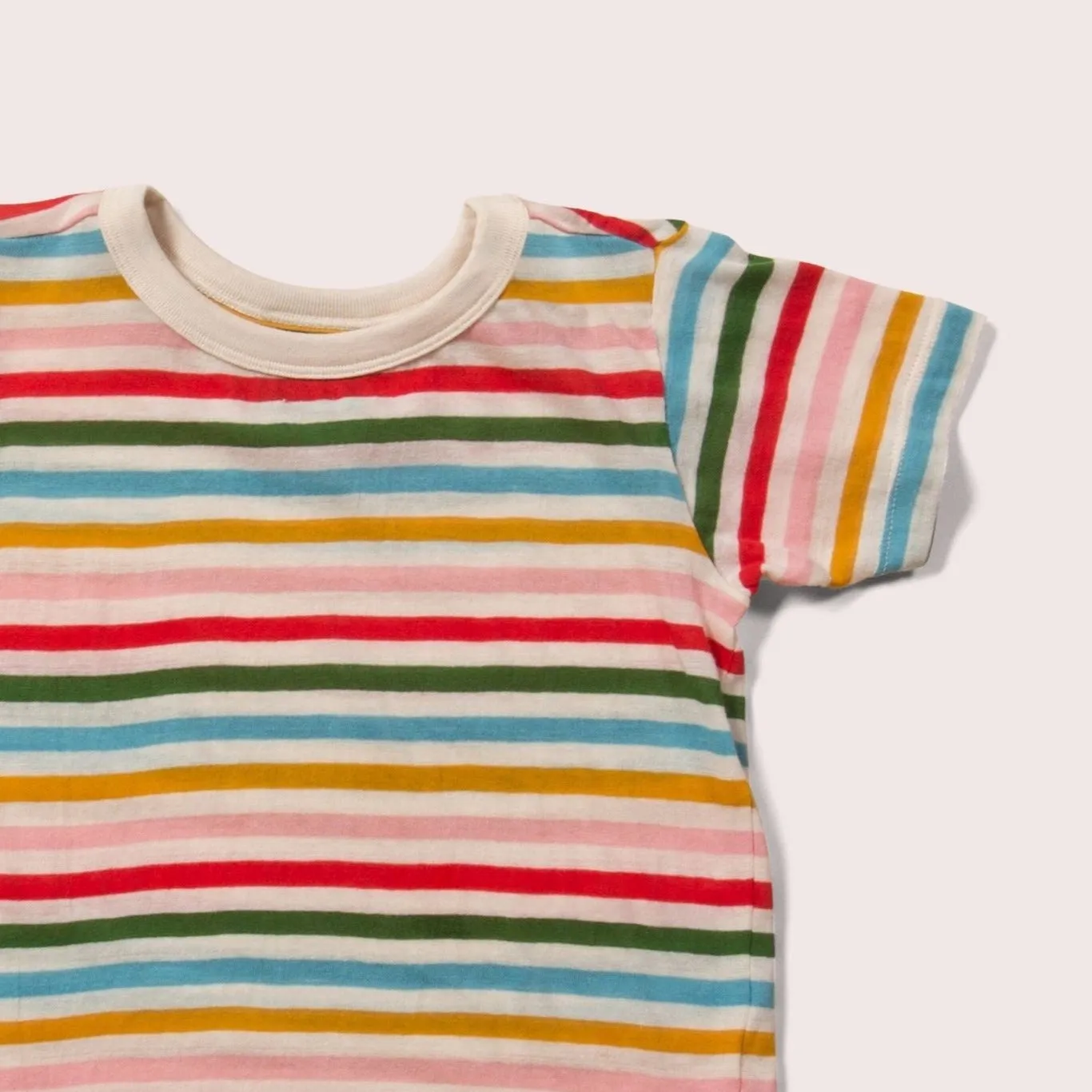 Rainbow Striped Short Sleeve T-Shirt