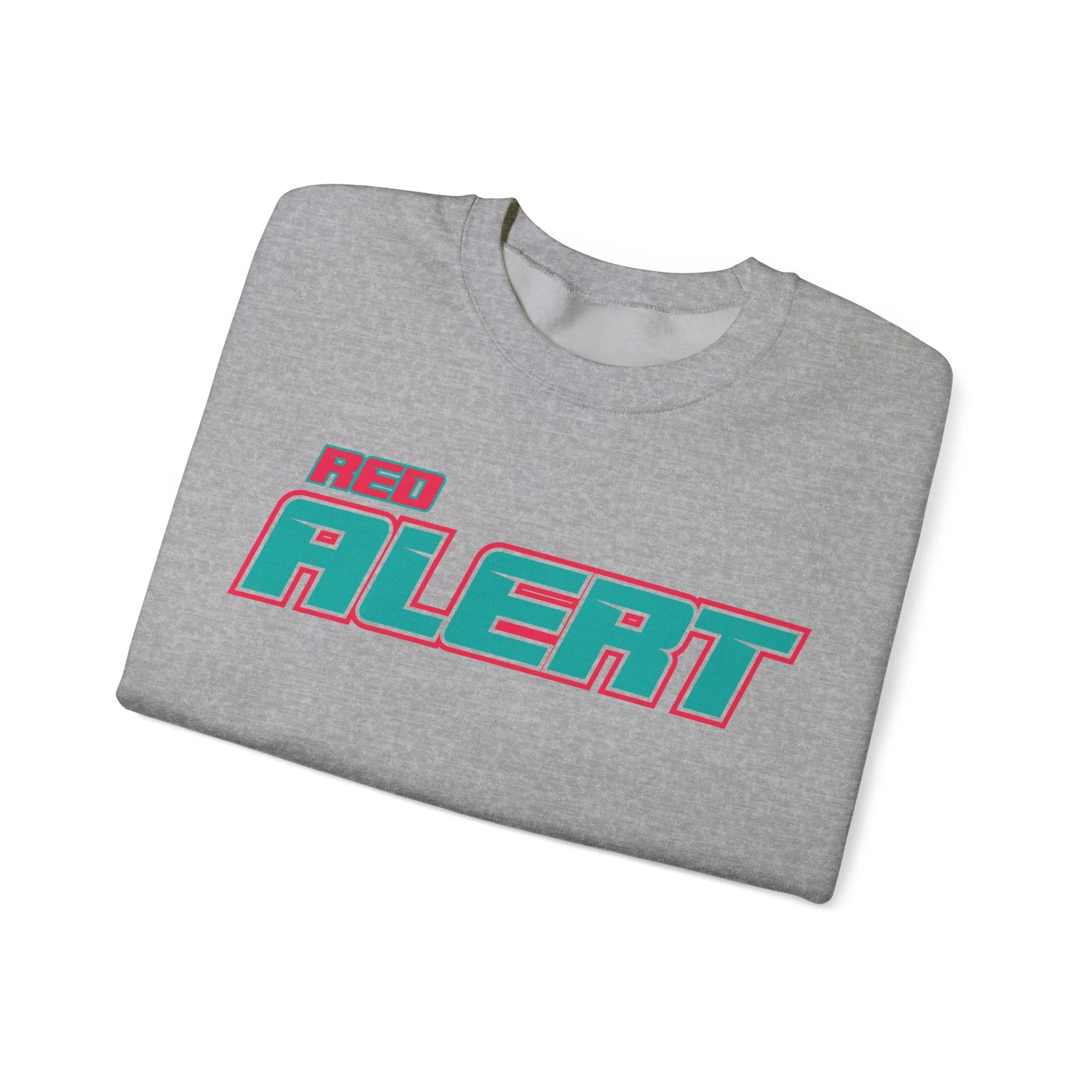 Red Alert Block Heavy Blend™ Crewneck Sweatshirt