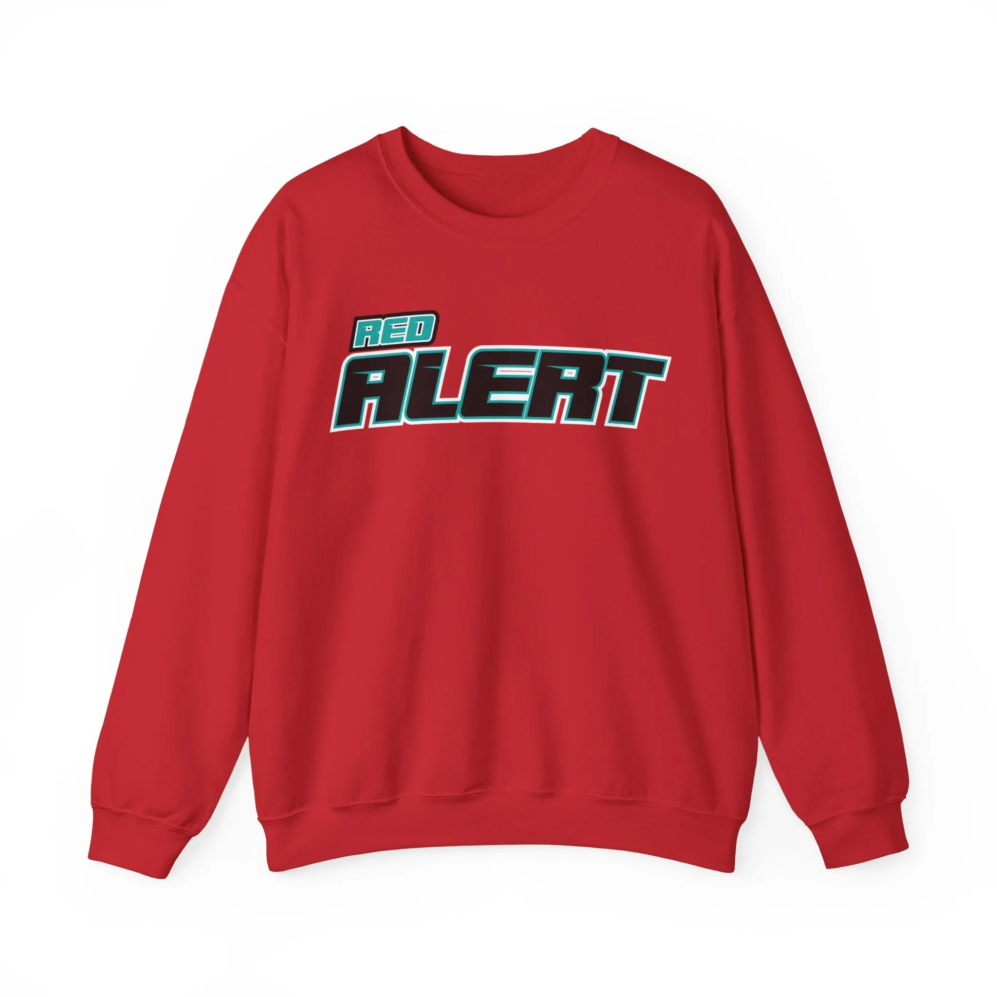 Red Alert Block Heavy Blend™ Crewneck Sweatshirt