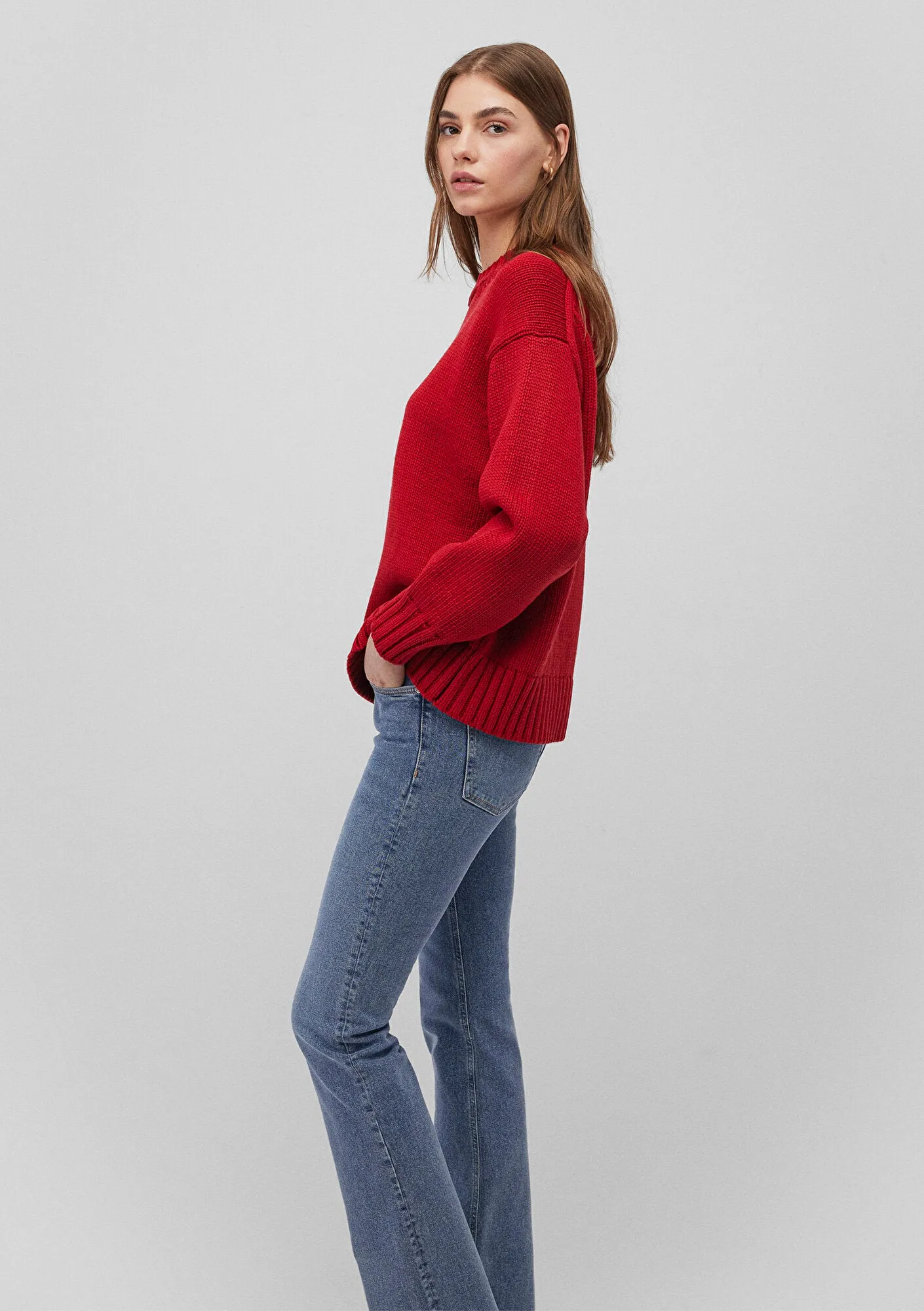 Red Crewneck Sweater