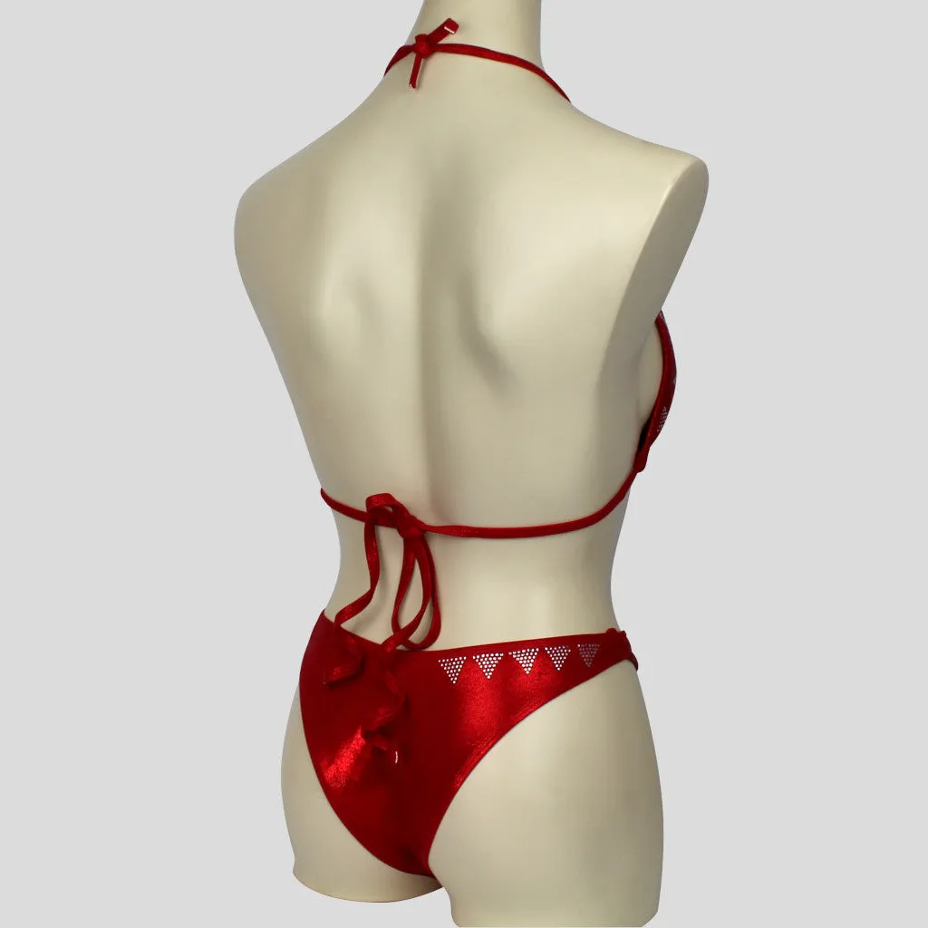 Red Figure Bodybuilding Bikini