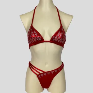 Red Figure Bodybuilding Bikini
