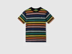 Regular Fit Round Neck Striped Pattern T-shirt