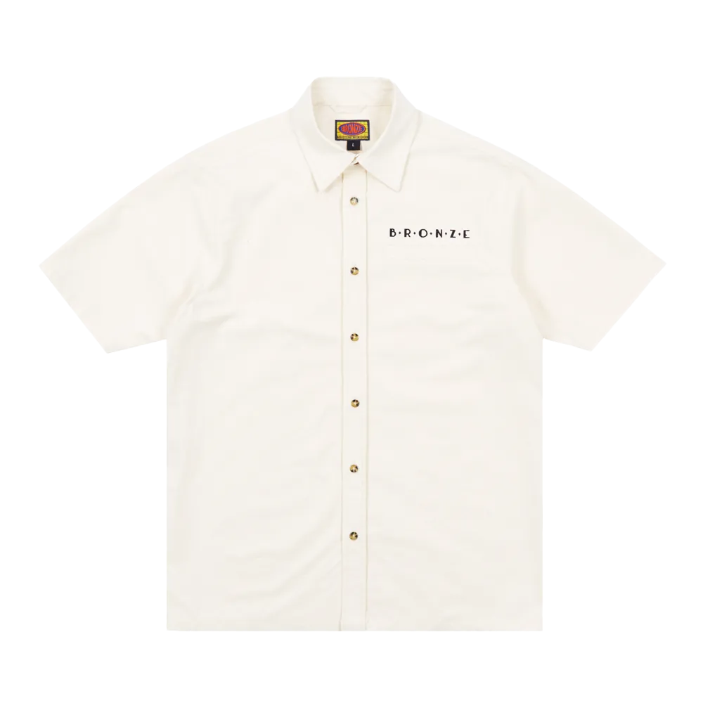 RIPSTOP BUTTON UP IVORY
